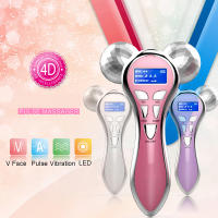 Masajeador Facial 4D EMS Microcorriente Vibración V Lifting Dispositivo De Cuidado De La Piel Para Cuello Ojos Corporal Herramienta De Belleza Metal USB - details 0