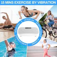 ALLINLIFE Máquina de ejercicios de placa de vibración, Máquina de drenaje linfático 150W , Placa de potencia de fitness, Tablero de pérdida de peso, Plataforma vibratoria de fitness, Gimnasio en casa agitador - details 8