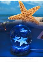 Lámpara De Noche En Forma De Balón De Cristal Con Jirafas Luminosas Y Astronauta Luz USB Para Decoración De Mesa Regalos Para Niños - details 7