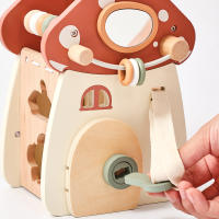 Juguete Montessori De Madera Con Cinco Funcionalidades Juego De Puzzle De Setas Para Bebés Desarrollo Sensorial Y Educativo Tema Animal Y Naturaleza Regalo Para Niños - details 15