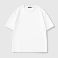 Camiseta De Algodón 100% Para Hombre De Calidad Superior En Negro Blanco Gris Estilo Casual Oversized Top Deportivo Para Todas Las Estaciones - details 5