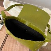 Nueva Bandolera Grande Retro Para Mujer 2025 Con Capacidad Alta Y Textura Estilo De Comercio Diario Tamaño Grande Color Marrón Oscuro Y Negro - details 27