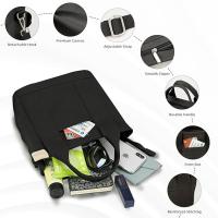 Bolso de Lona con Bolsillos para Mujer, Bolso Bandolera Mujer Bolso, Gran Capacidad Bandolera Casual con correa ajustable, para Compras, Viajes de Trabajo - details 1