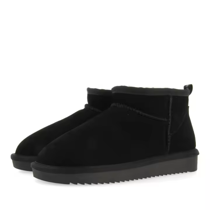 Gioseppo Botas Australianas Negras de Caña Baja para Mujer Berek - Diseño Clásico y Comodidad - 1