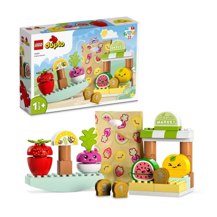 LEGO DUPLO Creative Play 10983 Mercado Orgánico edad a partir de 1 años, contiene 40 piezas 23L10983 - 1