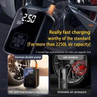 Bomba de inflado de neumáticos para automóvil, compresor de aire eléctrico para automóviles y motocicletas con apagado automático y pantalla digital - details 3
