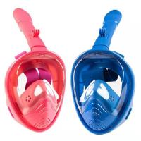 Máscara de buceo de silicona con tres tesoros para niños, gafas de buceo completamente secas, buceo libre - details 14