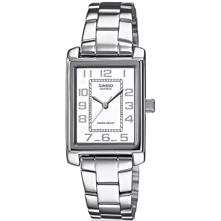 Casio  Ltp-1234pd-7beg Reloj De Pulsera Analógico Para Mujer Color Blanco - 1