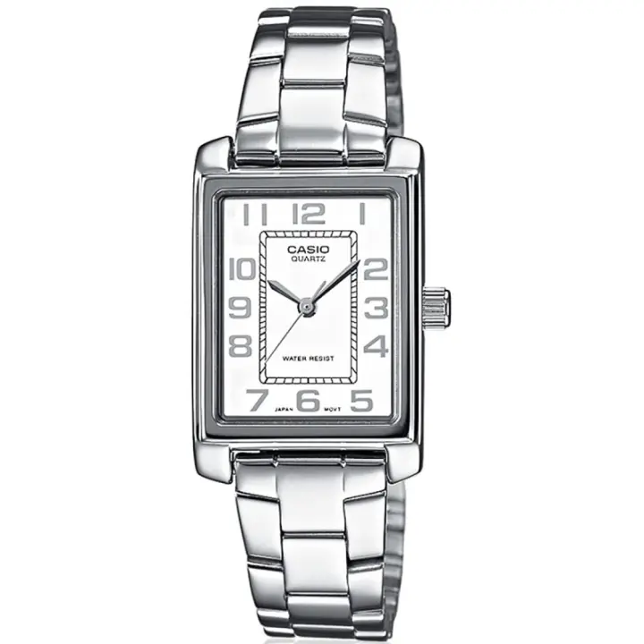 Casio  Ltp-1234pd-7beg Reloj De Pulsera Analógico Para Mujer Color Blanco - 1