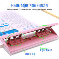 Pulverizador Ajustable KW-trio Con 6 Agujeros Para Organizador De Escritorio A4 A5 A6 B7 Capacidad De 6 Hojas Pulverizador De Anillo Con 6 Agujeros - details 8
