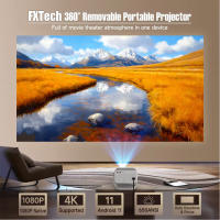 Proyector Portátil KaiAqua HT23 plus 4K Native 1080P Auto Focus Corrección De Distorsión Android 11 WIFI6 360° Para Cine En Casa - details 2