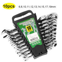 Juego De Llaves De Encaje Ratchet Con Cabeza Flexible 72 Dientes Acero Cromo Vanadio Herramienta Manual Para Reparación De Coches Terminado En Espejo - details 8
