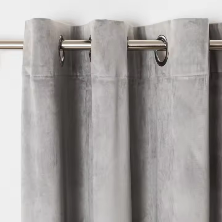 Cortina de Terciopelo Poliéster Gruesa y Suave - Diseño Moderno - 140x260cm - 1 PIEZA - 1