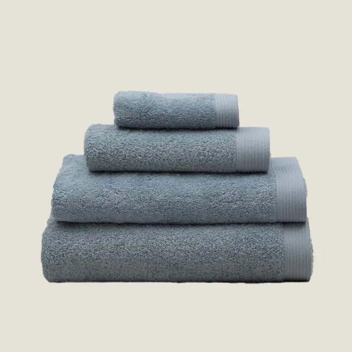 TEXTURA Toalla baño algodón Maxim color azul medioAlgodón, Rizo, Liso, Disponible en: Toalla Tocador/Toalla Lavabo/Toalla Ducha/Toalla Baño - 1