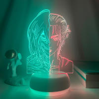 Lámpara De Noche LED Anime 3D Gamer De Dos Tonos Con Control Remoto Decorativa Para Habitación Y Hogar Figuras Con 7/16 Colores - details 2