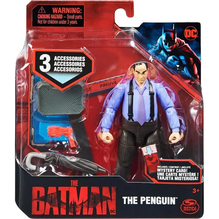 DC - 2022 - Movie Series - Figura de acción de 4 pulgadas - Diseño de pingüino - Regalo original - Edad recomendada mayores de 3 años - 1