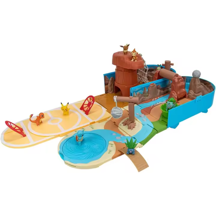 Bizak Playset Desierto Pokemon Transformable, playset para Jugar con Todos Tus Pokemon, Incluye trampas Ocultas y Zonas exclusivas (63222836) - 1