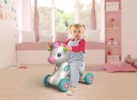 Clementoni 61555 El Unicornio Balancín Unicornio balancín y correpasillos con música, Canciones y contenidos educativos: números, Letras, para bebés a Partir de 12 Meses - details 0