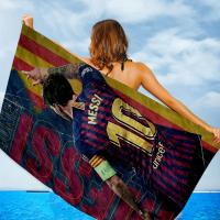 Toalla De Baño Superstar De Fútbol M-Messi 10 Impresión Toalla De Playa Absorbente Y Transpirable Para Niñas Y Niños Toalla De Poliéster/Celulosa Combinada Tamaño 30x60 Cm - details 7