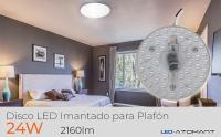 LED ATOMANT Disco Plafón LED Imantado para Convertir en Downlight 24W, 2160 Lúmenes. Luz Eficiente y Uniforme. Ideal para Renovar Luminarias Antiguas. Instalación Magnética Rápida y Sencilla. Diseño Compacto, Duradero y de Bajo Consumo - details 0