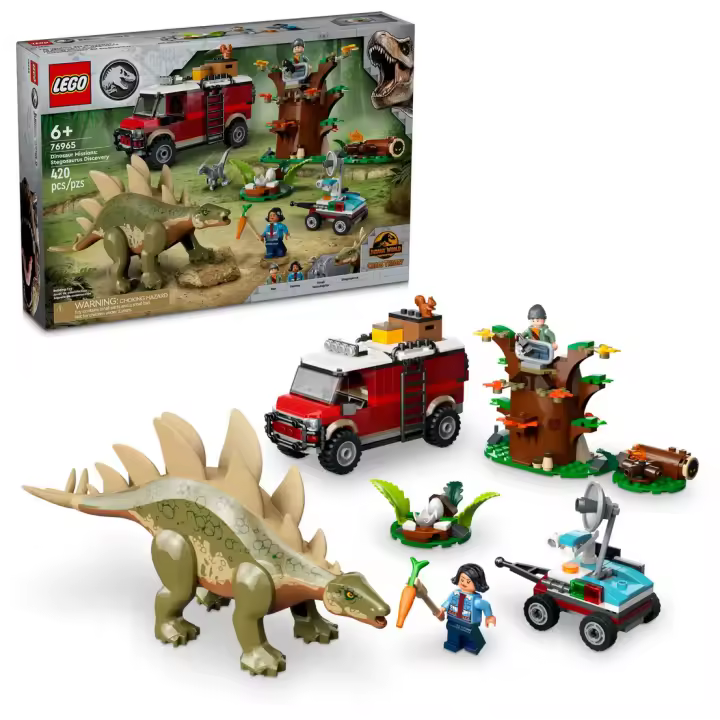 LEGO JURASSIC WORLD 76965: Misiones Dinosaurio: Descubrimiento del Stegosaurus - 1