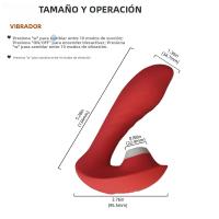 Vibrador Para Mujeres Con Estimulación De Los Puntos G Y Líbido 10 Modos Masajeador De Clítoris Dildo Ajustable De Silicona - details 2