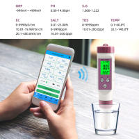 Medidor De Calidad Del Agua 7 En 1 APWIKOGER Con Escala De 0-14 Para Acuarios Y Piscinas Medición De pH ORP Salinidad TDS Temporada Y Salinidad - details 3
