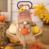 Adornos De Peluche De Gnome Y Calabaza Para Decoración De Navidad Y Agradecimiento Otoño Tamaño Único Decoraciones Swedes Nisse Elf Dwarf - details 0