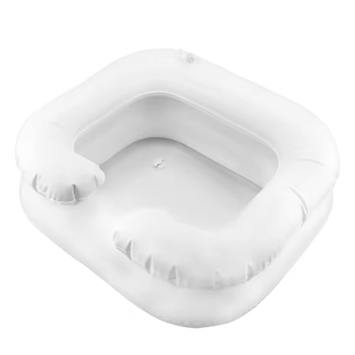 Baño De Espuma Para Discapacitados Inflable Y Portátil Con Tubo De Drenaje Basin Para Lavar El Cabello En PVC Eco-amigable Para Adultos - 1
