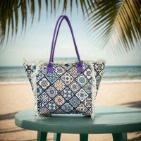 MEJORADA Tote Bag Grande - Bolso de Playa con Flecos, Estilo Bohemio y Colorido, Tamaño 55x35x20cm, Ideal para Playa, Compras y Uso Diario - details 0