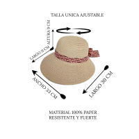 Kebedo Moda Sombrero de Paja para Mujer Pamela de Playa Protección UV, Sombreros de Verano Comodidad y Estilo Al Aire Libre - details 0