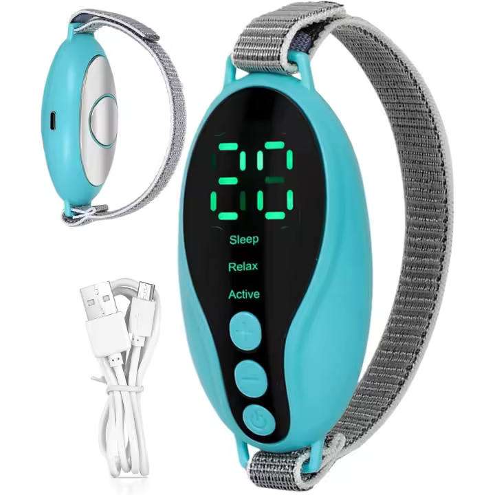 Dispositivo de ayuda para dormir de mano, ayuda para dormir de palma tranquila, ayuda para dormir de carga USB portátil, dispositivo de sueño multifuncional con microcorriente EMS - 1