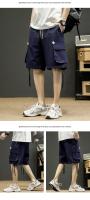 Shorts De Verano Y2K Para Hombres Estilo Coreano Moda Casual Pantalones Deportivos Sueltos Con Bolsillos Multifuncionales Streetwear De Cintura Media - details 3