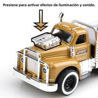 Modelo De Coche De Acción a Escala 1:60 Estático Con Sonido Y Luz Vehículo De Retroceso Para Juguete Colección De Niños Juguetes De Metal YBC - details 2