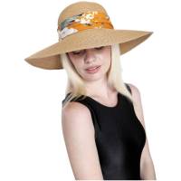 Kebedo Moda Sombrero de Paja Papel de alta calidad, Protección UV UPF 50+ | Visera Mujer Adulto de Verano Gorro Plegable Grande Lujo | Vacaciones Playa Sol Casual Talla Única ajustable 56-57CM marrón - details 2
