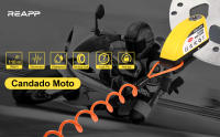 Candado Moto Disco con Alarma 110 DB, Antirrobo Moto Freno 7mm con Candado Bolsa - details 0