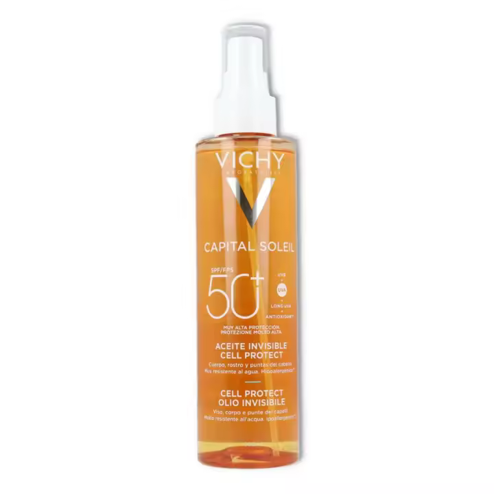 Vichy Capital Soleil Cell Protect Aceite Invisible Spray Spf50+ 200Ml - 1