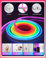 Luz De Neón RGBIC De 10M/32.6ft Con Control Remoto De 44 Botones Y Silicón Para Decoración De Hogar Y Dormitorio Luz LED Cambiante - details 11