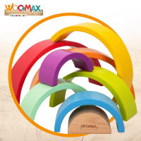 WOOMAX Arcoíris de madera 8 piezas 9x13 cm - details 2