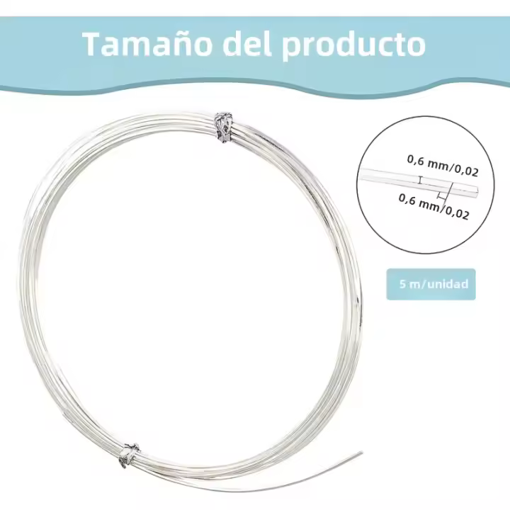 Hilo De Cobre Amarillo De 20 Ga 23Ft Resistente Al Envejecimiento Para Fabricación De Joyas Pulseras Y Collares - 1