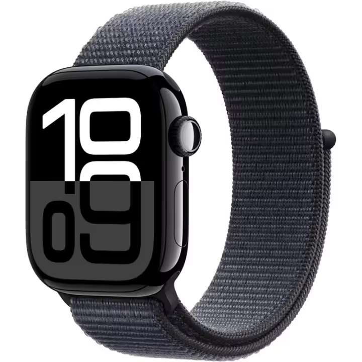 Apple Watch Series 10 GPS 42mm Ca aluminio negro Azabach con correa deportiva de tinta - 1