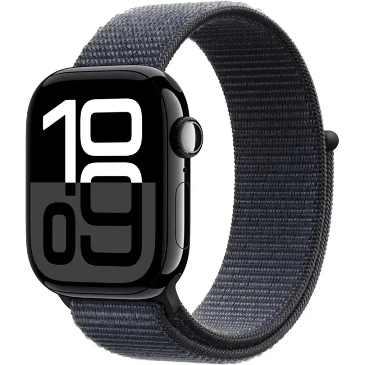 Apple Watch Series 10 GPS 42mm Ca aluminio negro Azabach con correa deportiva de tinta - 1