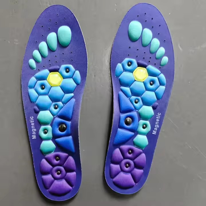 Almohadillas De Masaje Terapéutico Magnético Para Hombres Soporte De Arco Antifatiga Inodorizantes Transpirables Para Zapatos - 1