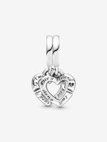 Pandora - Charm Colgante de Coronas de Hermanas entrelazadas - details 1