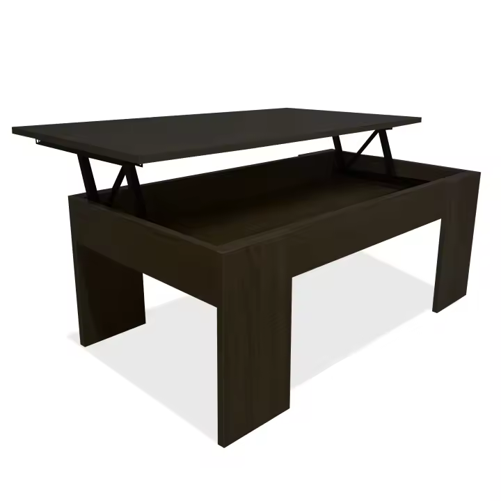Mesa de Centro Elevable Nyana Home | Mesa Multifuncional con Almacenaje Oculto | Tapa Superior Elevable | Salón Cuarto de Estar | Fácil Apertura | Bisagras Metálicas | Funcional y Versatil - 1
