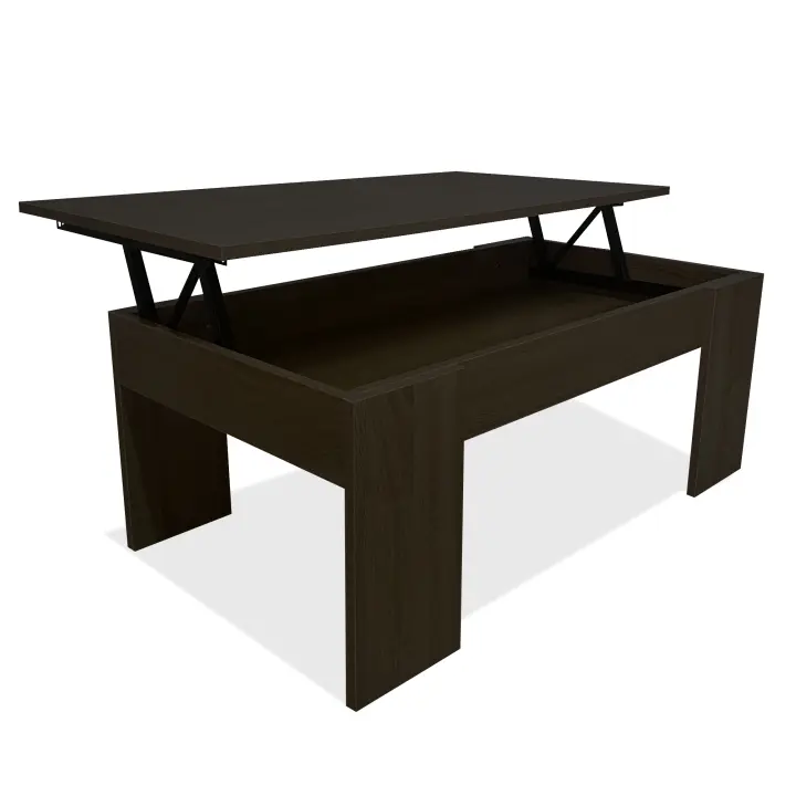 Mesa de Centro Elevable Nyana Home | Mesa Multifuncional con Almacenaje Oculto | Tapa Superior Elevable | Salón Cuarto de Estar | Fácil Apertura | Bisagras Metálicas | Funcional y Versatil - 1