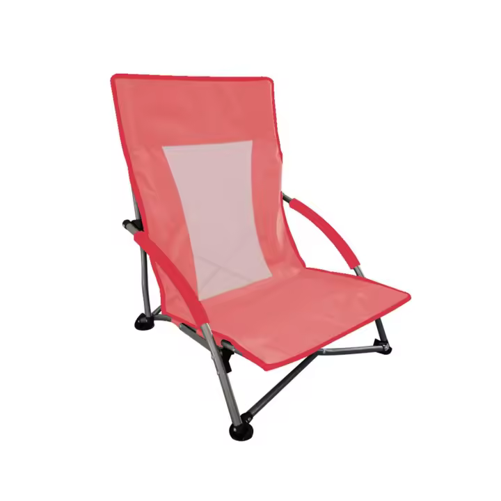 SUN & SURF Silla Compacta de Playa Plegable con Bolsa de Transporte Coral, Ultraligera y Estable, con Rejilla Transpirable, Lista para Usar sin Montaje, Ideal para Viajes, Camper o Camping - 1