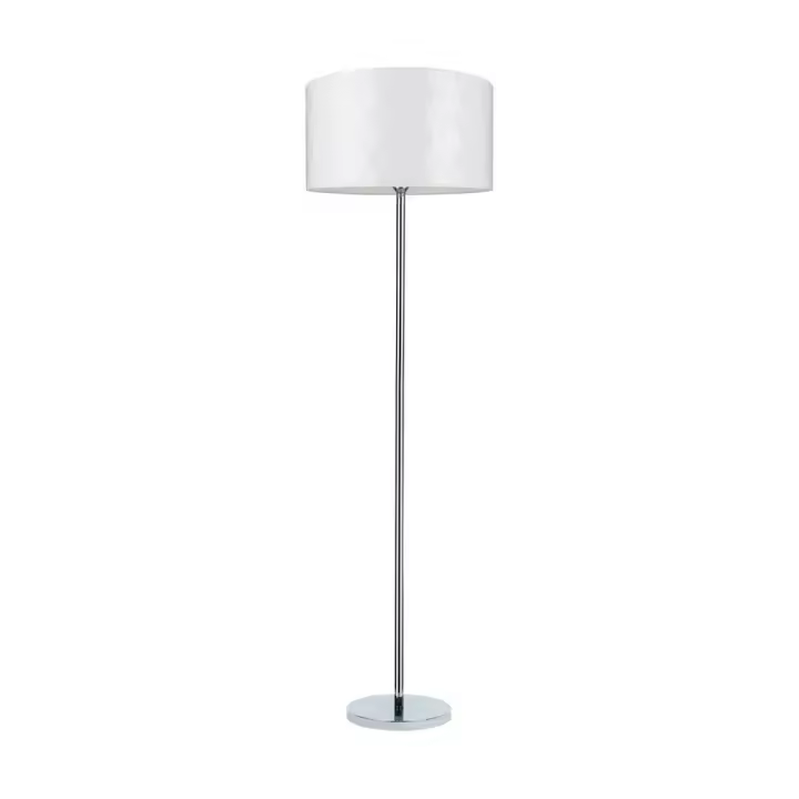 Lámpara de Pie Schelda, Metal, Blanco, 50x50x166 cm - 1