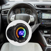Voltímetro LED De Aluminio Para Motocicleta Y Automóvil Con Pantalla Digital Colorida DC 12V Universal Para Toyota Honda Nissan Y Más - details 1