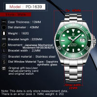 Reloj Mecánico Automático Para Hombre 2023 PAGANI DESIGN Acero Inoxidable Cristal De Zafiro Resistente Al Agua 100m Deportivo Con Fecha - details 14